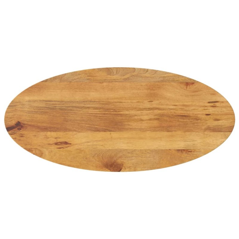 Dessus de table 100x40x2,5 cm ovale bois massif de manguier 