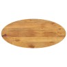 Dessus de table 100x40x2,5 cm ovale bois massif de manguier 