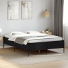 Cadre de lit sans matelas noir 135x190 cm 