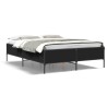 Cadre de lit sans matelas noir 135x190 cm 