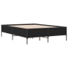 Cadre de lit sans matelas noir 135x190 cm 