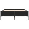 Cadre de lit sans matelas noir 135x190 cm 