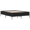 Cadre de lit sans matelas noir 135x190 cm 