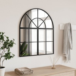 Miroir mural noir 60x70 cm arche fer 