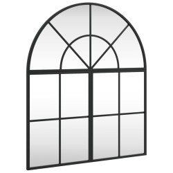 Miroir mural noir 60x70 cm arche fer 