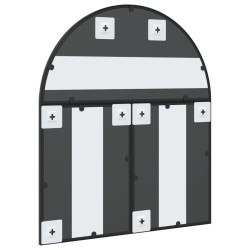 Miroir mural noir 60x70 cm arche fer 