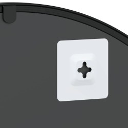 Miroir mural noir 60x70 cm arche fer 