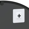 Miroir mural noir 60x70 cm arche fer 