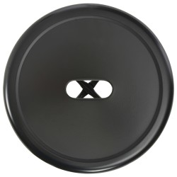Tabourets de bar lot de 2 noir acier 