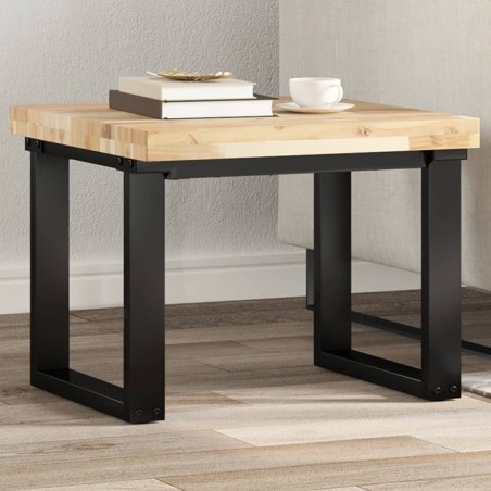 Dessus de table carré 50x50x4 cm bois massif d'acacia 