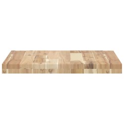 Dessus de table carré 50x50x4 cm bois massif d'acacia 