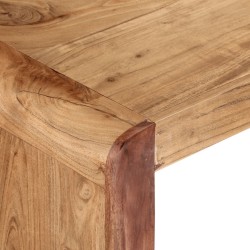 Meuble TV 110x33x33 cm bois d'acacia massif 