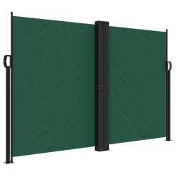 Auvent latéral rétractable vert foncé 160x1200 cm 