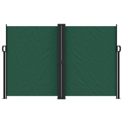 Auvent latéral rétractable vert foncé 160x1200 cm 