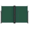 Auvent latéral rétractable vert foncé 160x1200 cm 