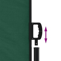 Auvent latéral rétractable vert foncé 160x1200 cm 