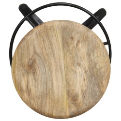 Tabourets de bar lot de 2 76 cm bois de manguier massif 