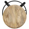 Tabourets de bar lot de 2 76 cm bois de manguier massif 