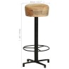 Tabourets de bar lot de 2 76 cm bois de manguier massif 