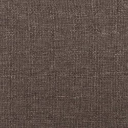 Chaise de relaxation avec repose-pied Taupe Tissu 