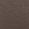 Chaise de relaxation avec repose-pied Taupe Tissu 