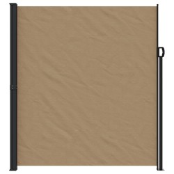 Auvent latéral rétractable taupe 220x500 cm 