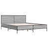 Cadre de lit sans matelas sonoma gris 120x200 cm 