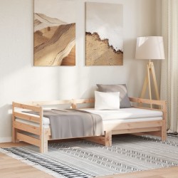 Lit coulissant sans matelas 2x(90x200) cm 