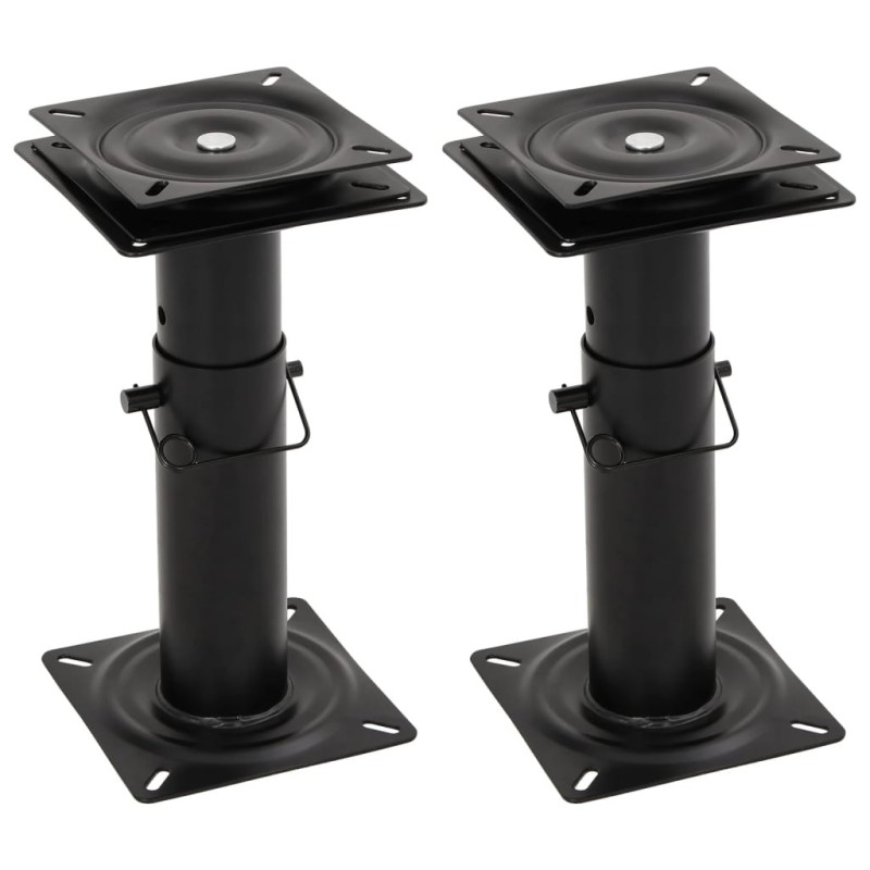 Piédestaux de siège bateau 2 pcs siège pivotant à 360° réglable 