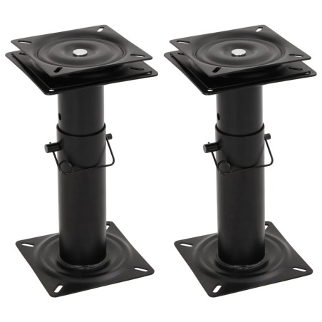 Piédestaux de siège bateau 2 pcs siège pivotant à 360° réglable 