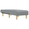 Chaise longue gris clair tissu 