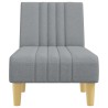 Chaise longue gris clair tissu 