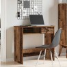 Bureau style vieux bois 80x40x75 cm bois d'ingénierie 