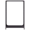 Portant de bois chauffage noir 60x28x90 cm acier laminé à froid 