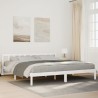 Cadre de lit extra long sans matelas 180x210 cm bois massif pin 