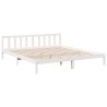Cadre de lit extra long sans matelas 180x210 cm bois massif pin 