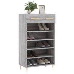 Armoire à chaussures sonoma gris 60x35x105 cm bois d'ingénierie 