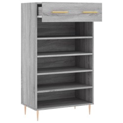 Armoire à chaussures sonoma gris 60x35x105 cm bois d'ingénierie 