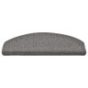 Tapis d'escalier 30 pcs gris foncé 65x24x4 cm 