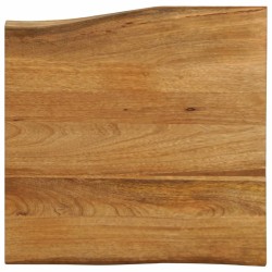 Dessus de table 60x60x2,5 cm bord vivant bois massif manguier 