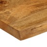 Dessus de table 60x60x2,5 cm bord vivant bois massif manguier 