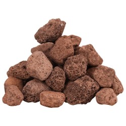 Roches volcaniques 25 kg rouge 3-5 cm 