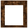 Cadre de cheminée chêne fumé 100x20x100 cm bois d'ingénierie 