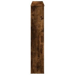 Cadre de cheminée chêne fumé 100x20x100 cm bois d'ingénierie 