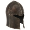 Casque de chevalier médiéval antique pour GN Argenté Acier 
