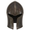 Casque de chevalier médiéval antique pour GN Argenté Acier 