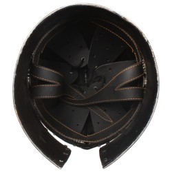 Casque de chevalier médiéval antique pour GN Argenté Acier 