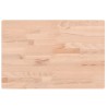 Dessus de table 60x40x4 cm rectangulaire bois massif de hêtre 