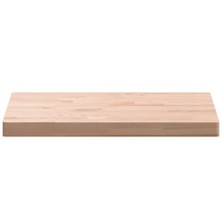 Dessus de table 60x40x4 cm rectangulaire bois massif de hêtre 