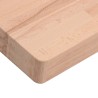 Dessus de table 60x40x4 cm rectangulaire bois massif de hêtre 